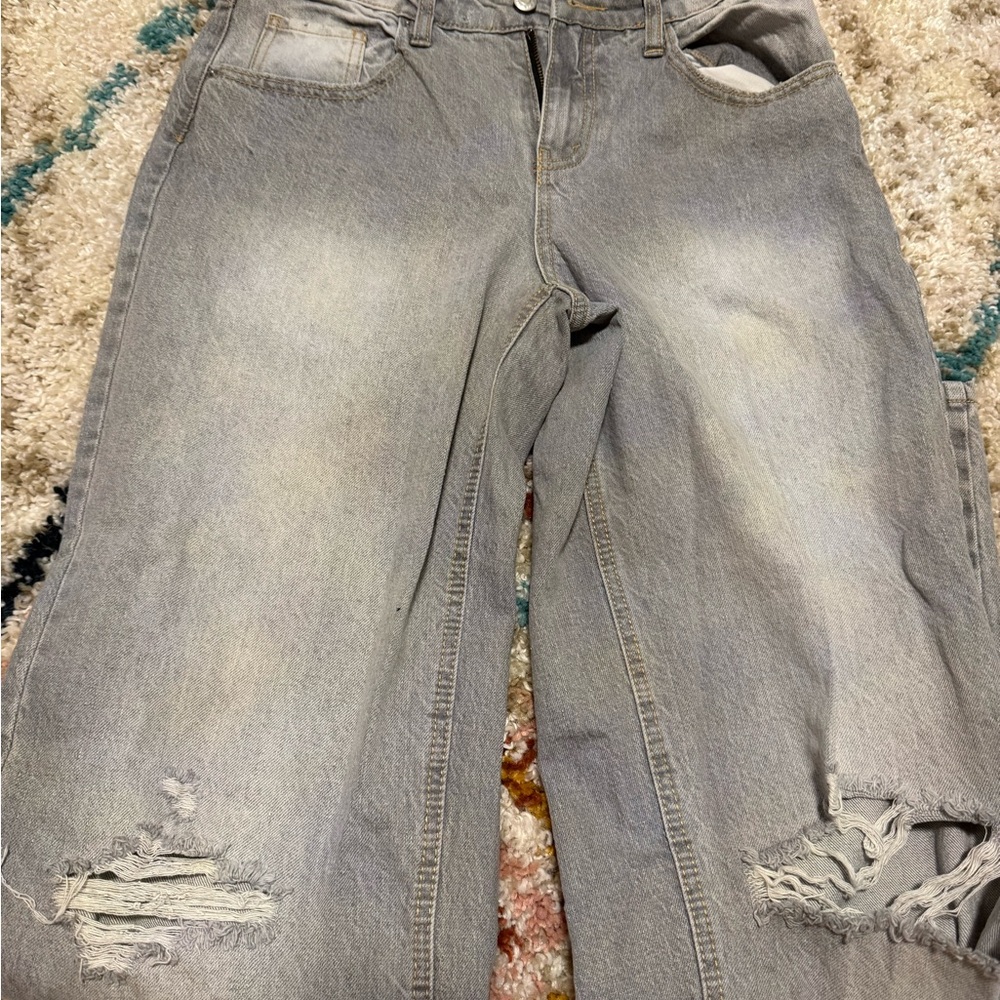 Wild Fable Gray Distressed Women Jeans